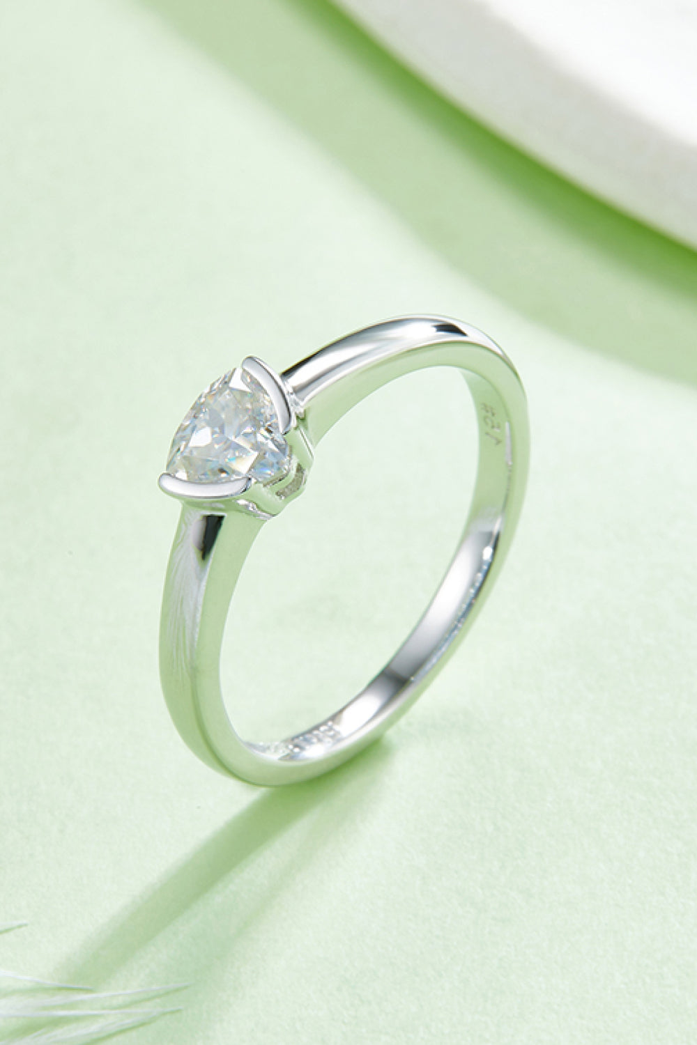 Brilliant Round Cut Sparkala™ Platinum Over Pure Sterling Silver Solitaire Ring