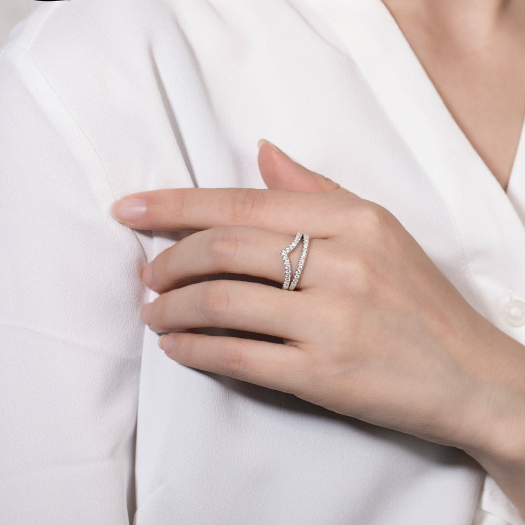 Sparkala™ Platinum Over Pure Sterling Silver Ring