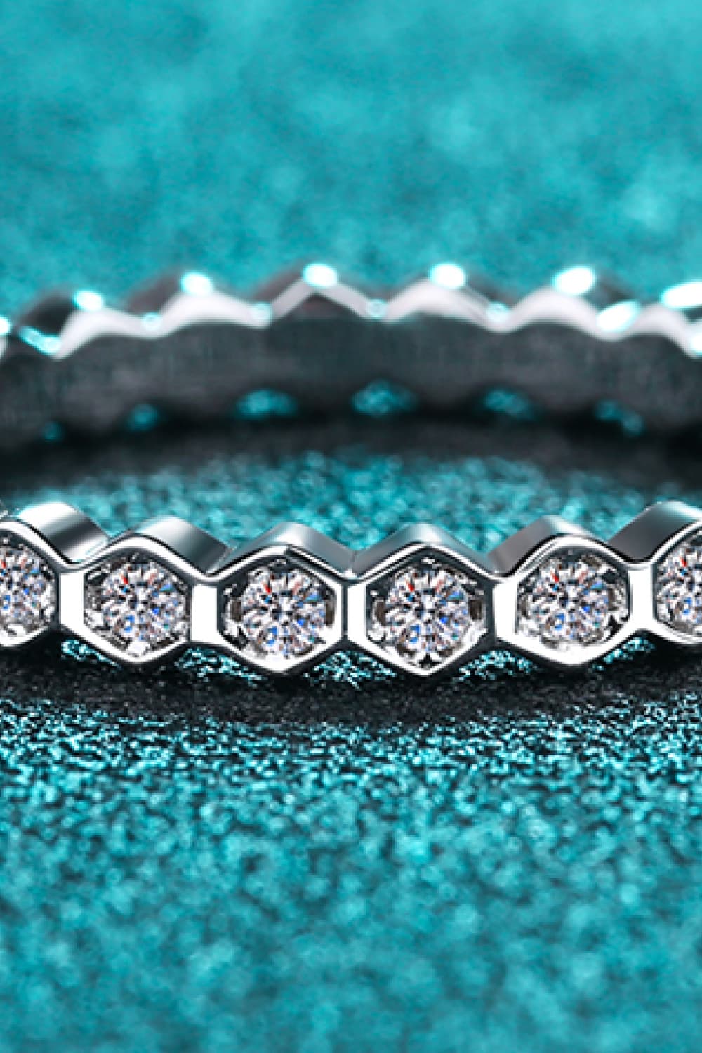 Sparkala™ 925 Rhodium Over Pure Sterling Silver Eternity Ring