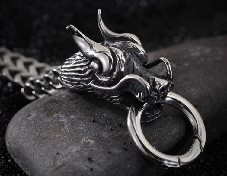 Men's Domineering Double Dragon Bracelet