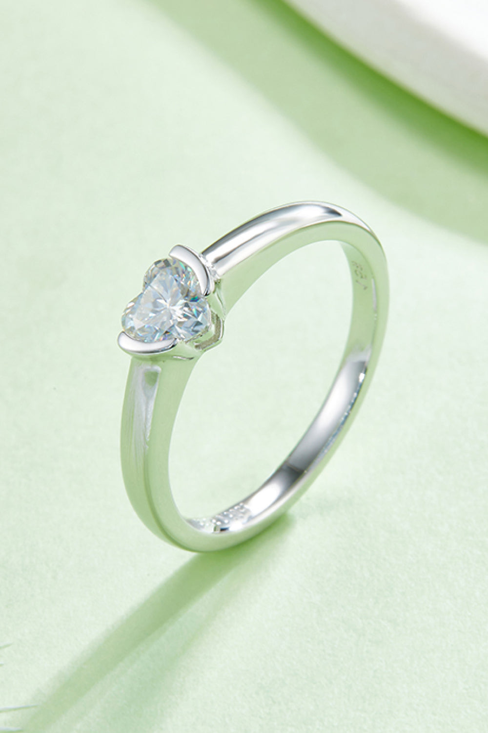 Brilliant Round Cut Sparkala™ Platinum Over Pure Sterling Silver Solitaire Ring
