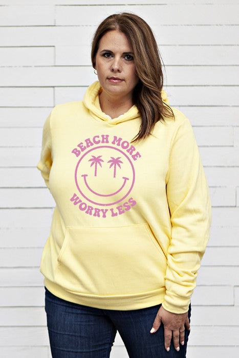 Beach More Worry Less Hoodie