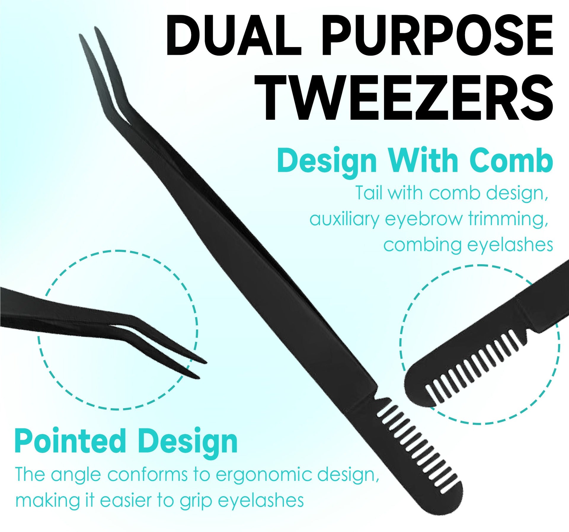 Individual Clusters Of Natural Black False Eyelashes Non-Adhesive Eyelashes Large Capacity Eyelashes