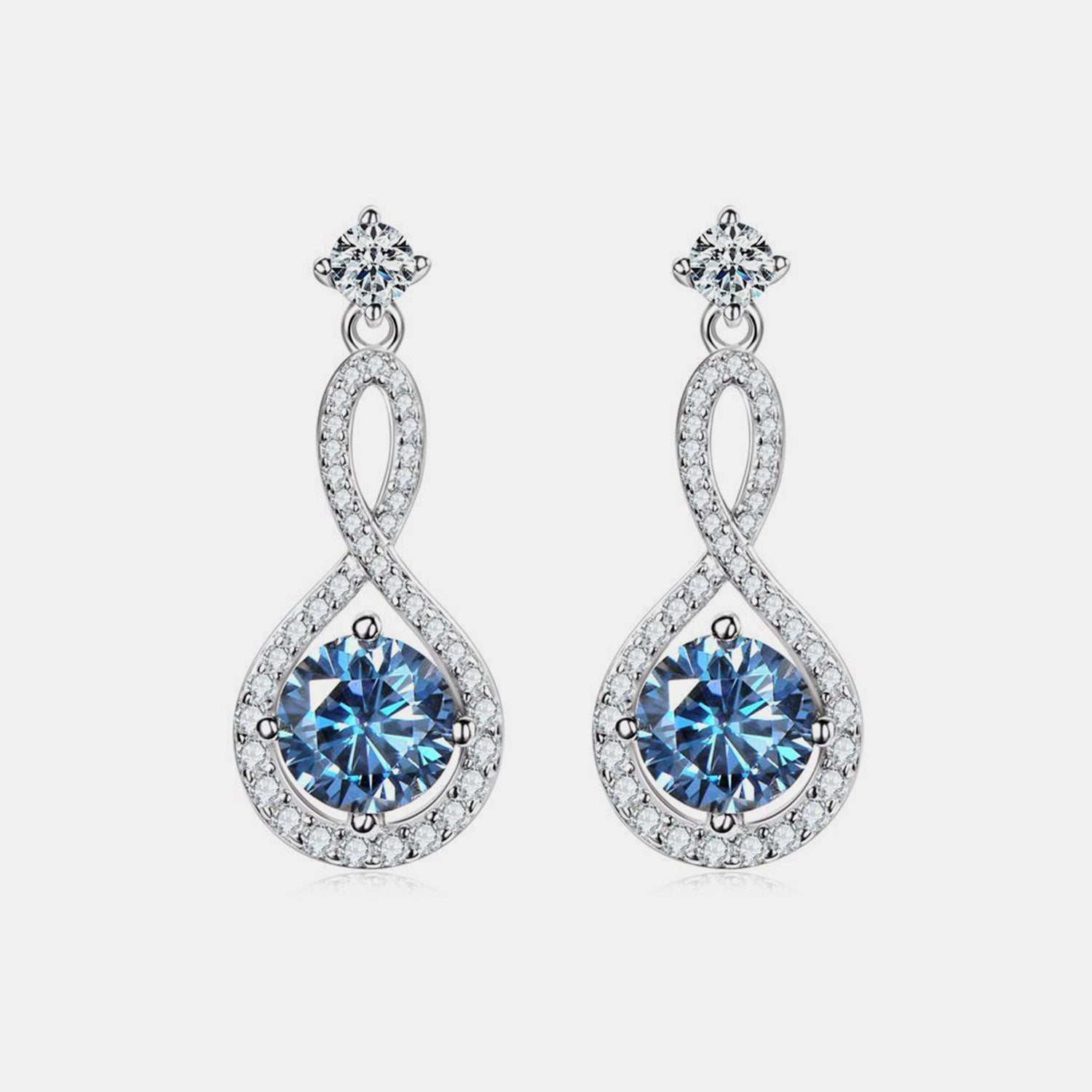 1 Carat Sparkala™ Pure Sterling Silver Earrings