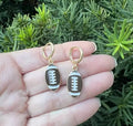 Football Huggie Hoop Earrings NFL Gameday