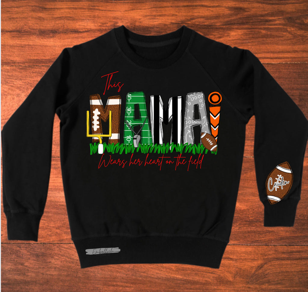 This Mama Wears Her Heart On The Marching Field - Custom School Band Shirt