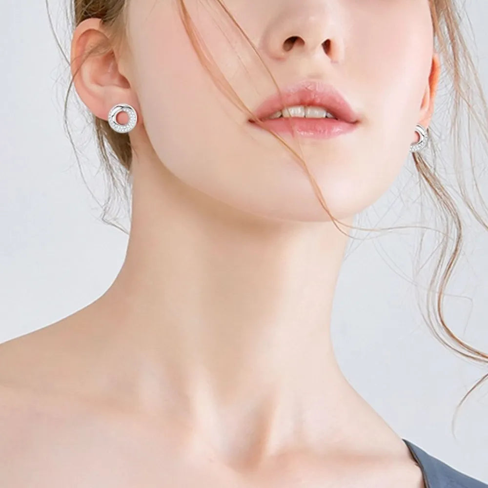 925 Sterling Silver Inlaid Sparkala™ Stud Earrings