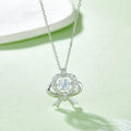 Sparkala™ 925 Sterling Silver Bow & Heart Necklace