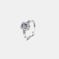 1 Carat Blue Emerald-Cut Sparkala™ Pure Sterling Silver Ring
