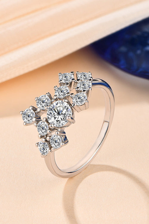 1.2 Carat Sparkala™ Platinum Over Pure Sterling Silver Ring