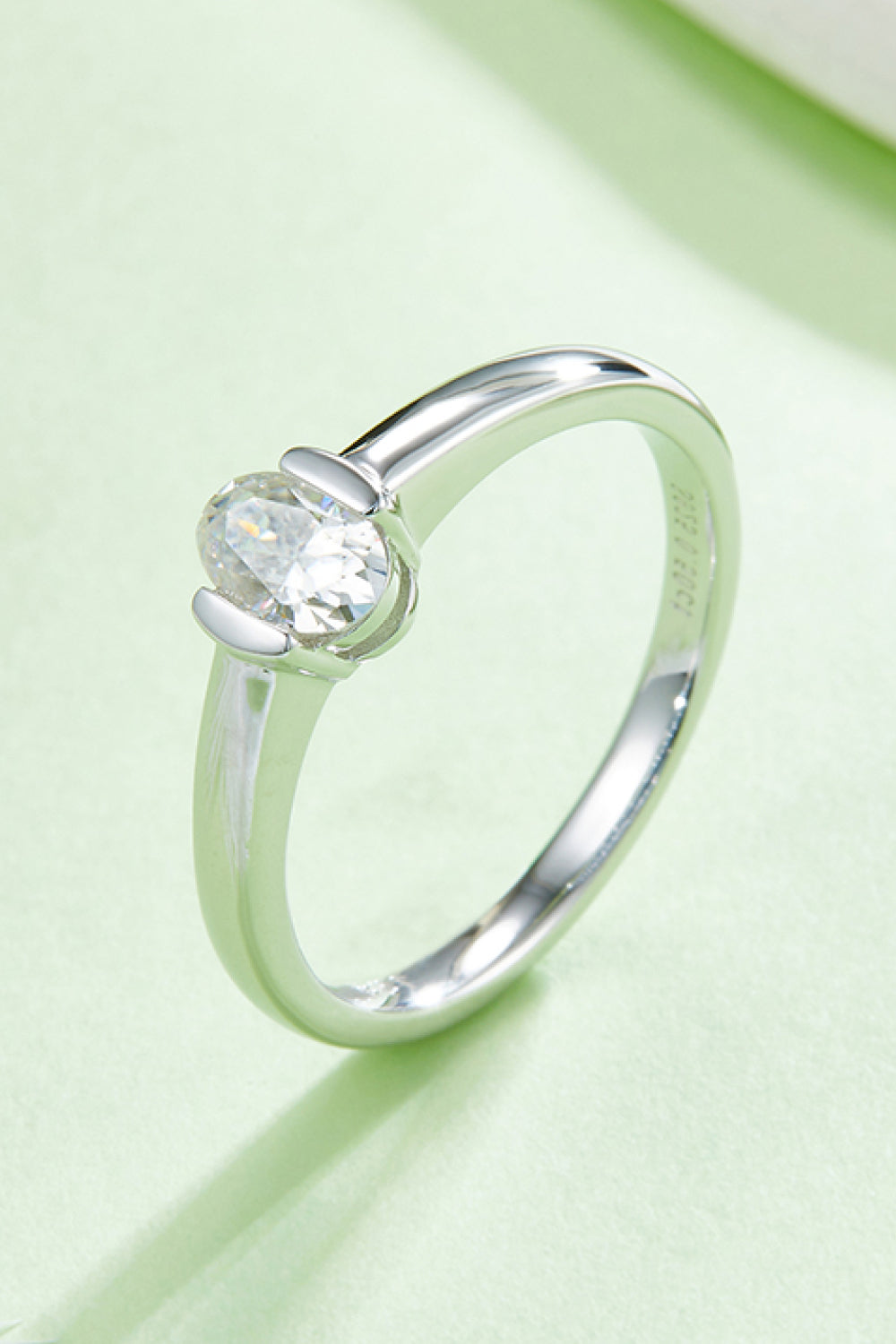 Brilliant Round Cut Sparkala™ Platinum Over Pure Sterling Silver Solitaire Ring