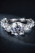 8 Carat Brilliant Round Cut Sparkala™ Pure Sterling Silver Ring