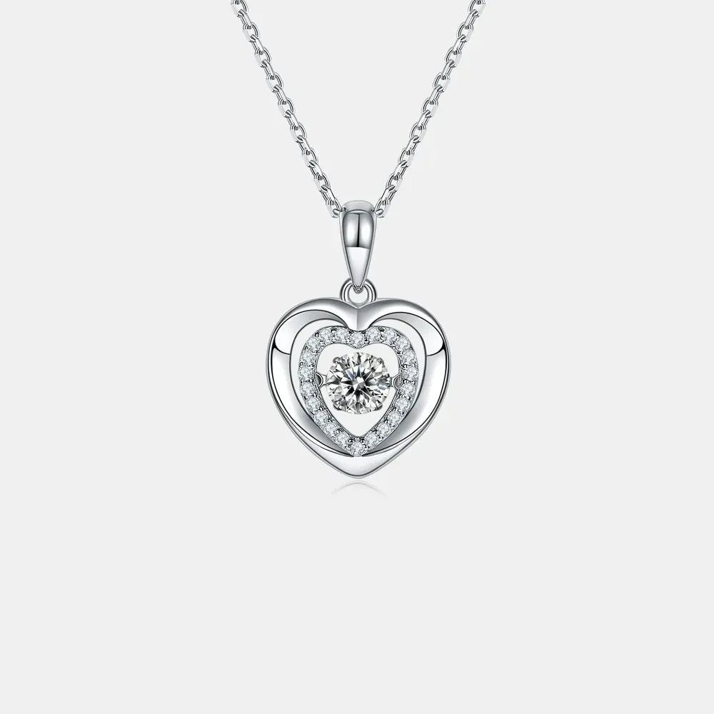 Sparkala™ 925 Sterling Silver Heart Necklace