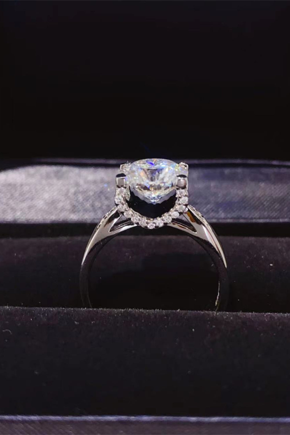 2 Carat Brilliant Round Cut Sparkala™ Platinum Over Pure Sterling Silver Ring
