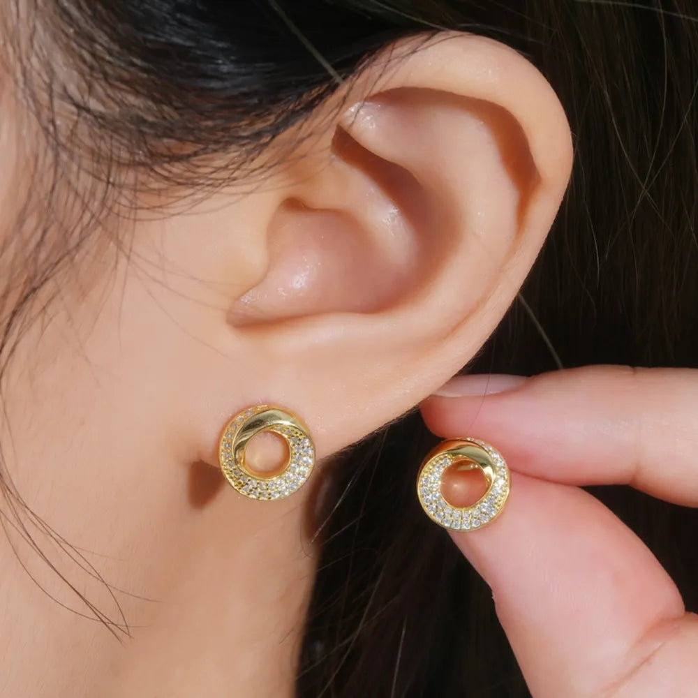 925 Sterling Silver Inlaid Sparkala™ Stud Earrings