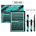 Individual Clusters Of Natural Black False Eyelashes Non-Adhesive Eyelashes Large Capacity Eyelashes