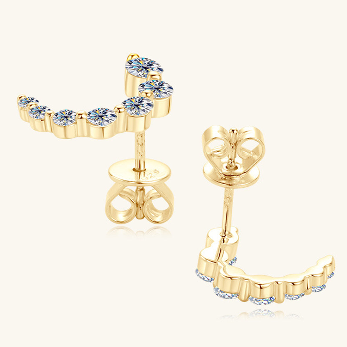 Pure Sterling Silver Inlaid Sparkala™ Stud Earrings