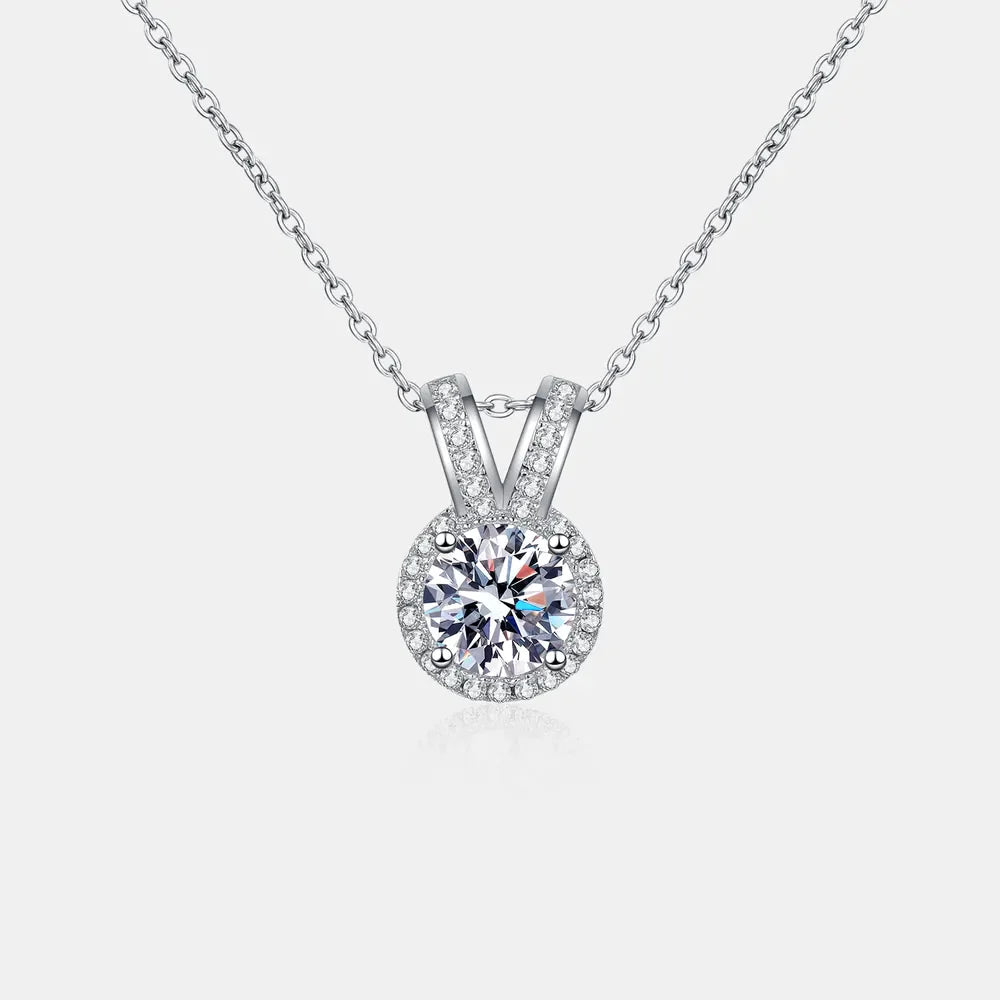 1 Carat Sparkala™ Rabbit Ears Shape Pendant Necklace