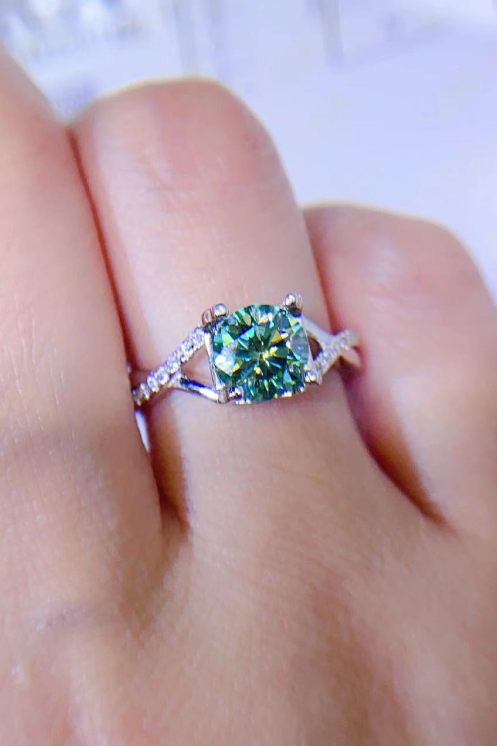 1 Carat Sparkala™ Platinum Over Pure Sterling Silver Ring