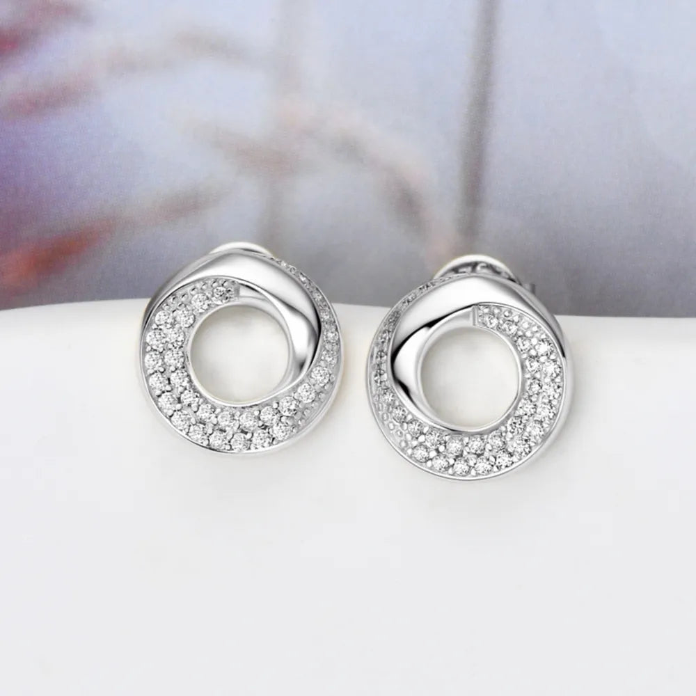 925 Sterling Silver Inlaid Sparkala™ Stud Earrings