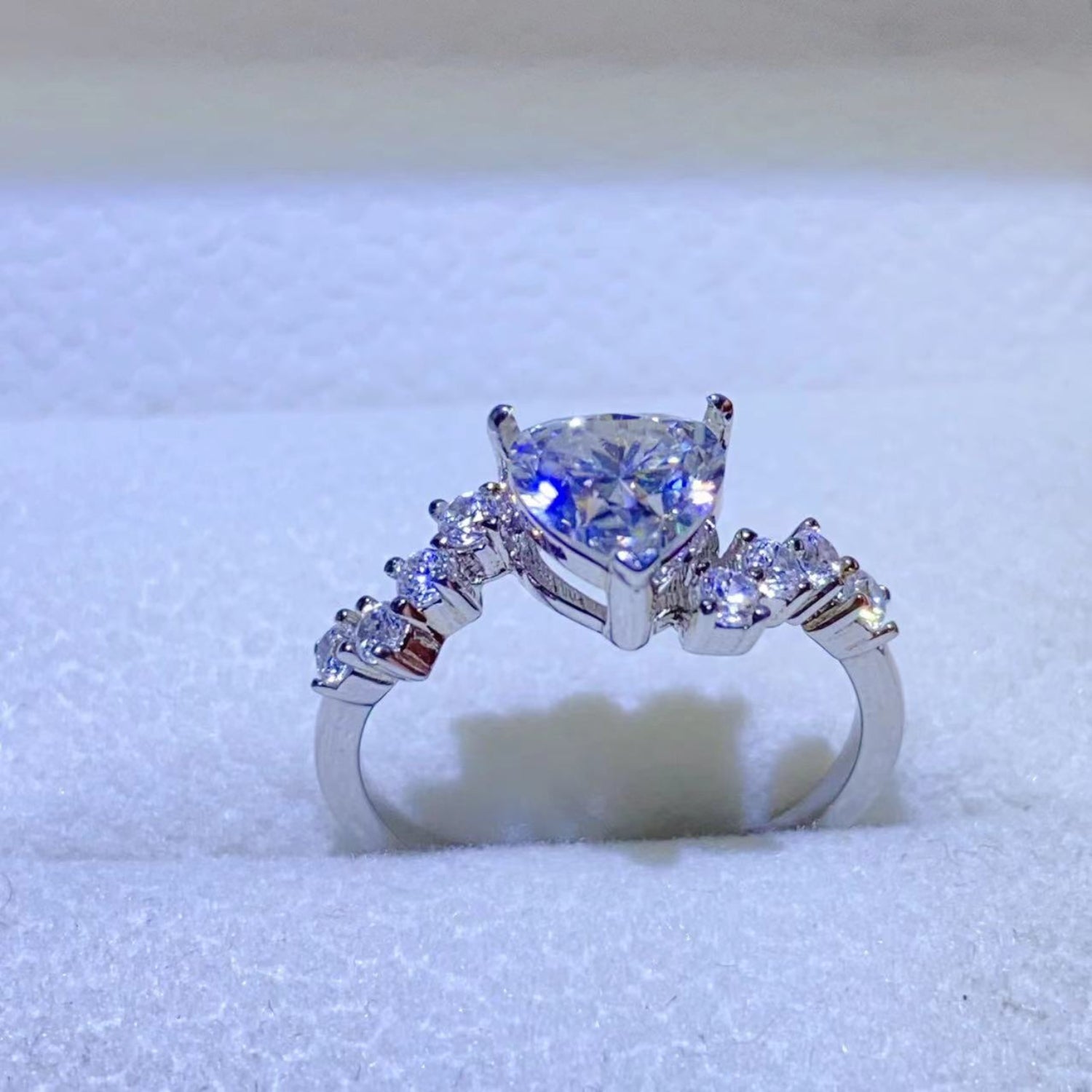 1 Carat Heart Shaped Sparkala™ Pure Sterling Silver Ring