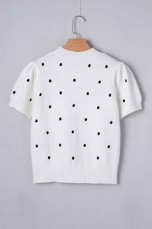 Azariah Bubble Short Sleeve Sweater