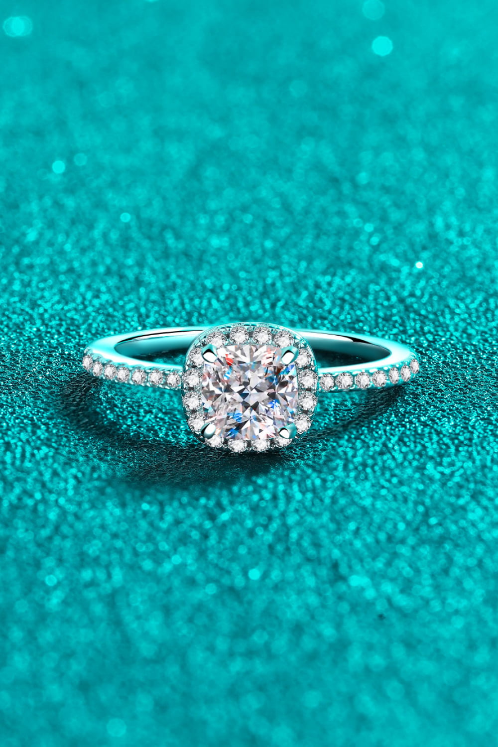 1 Carat Sparkala™ 925 Sterling Silver Halo Ring