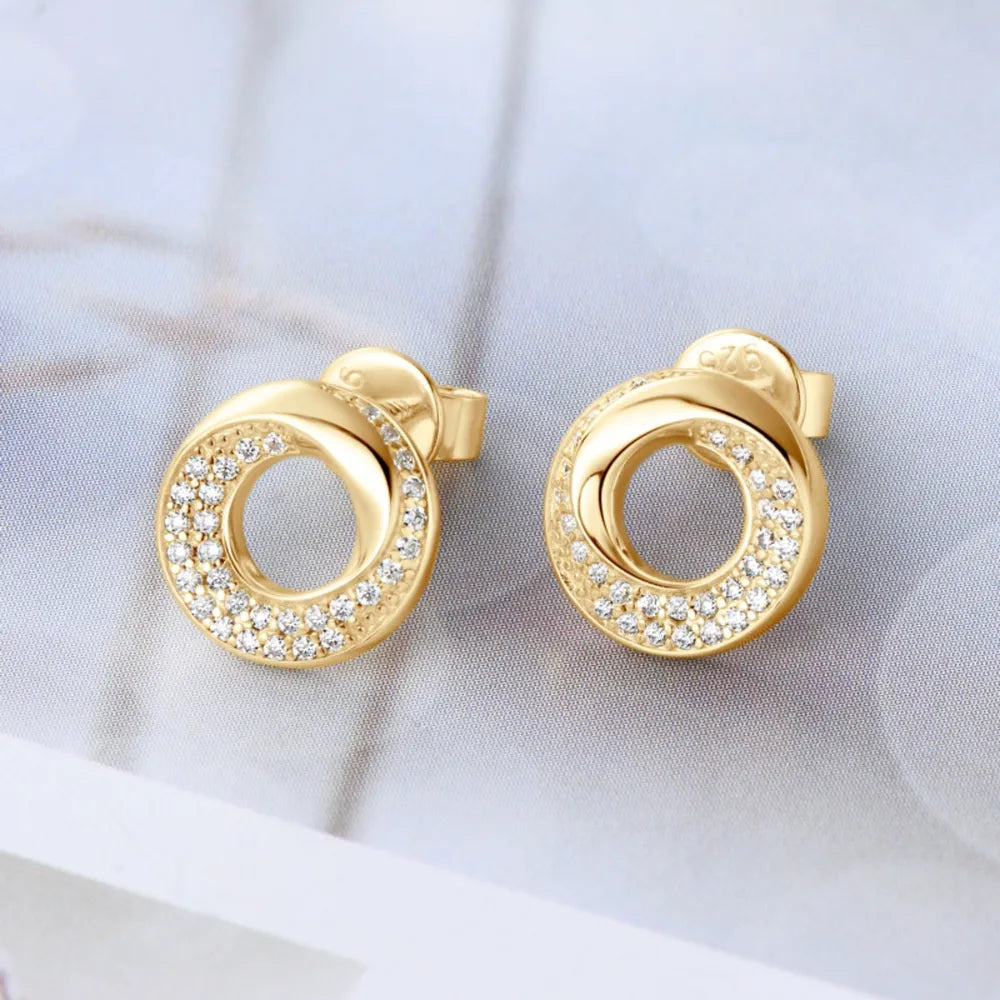 925 Sterling Silver Inlaid Sparkala™ Stud Earrings