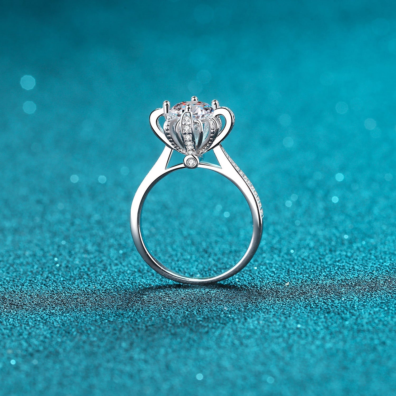 1 Carat Brilliant Round Cut Sparkala™ Pure Sterling Silver Ring