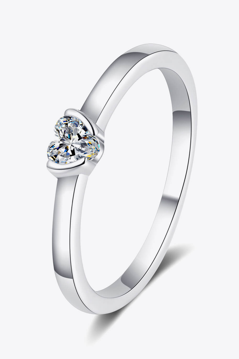 Heart-Shaped Sparkala™ Solitaire Ring
