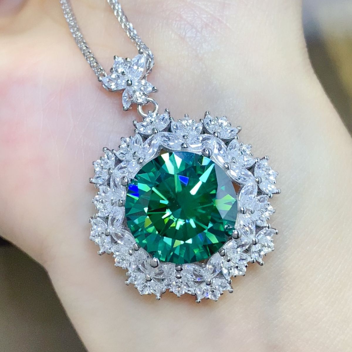 10 Carat Sparkala™ 925 Sterling Silver Pendant Necklace