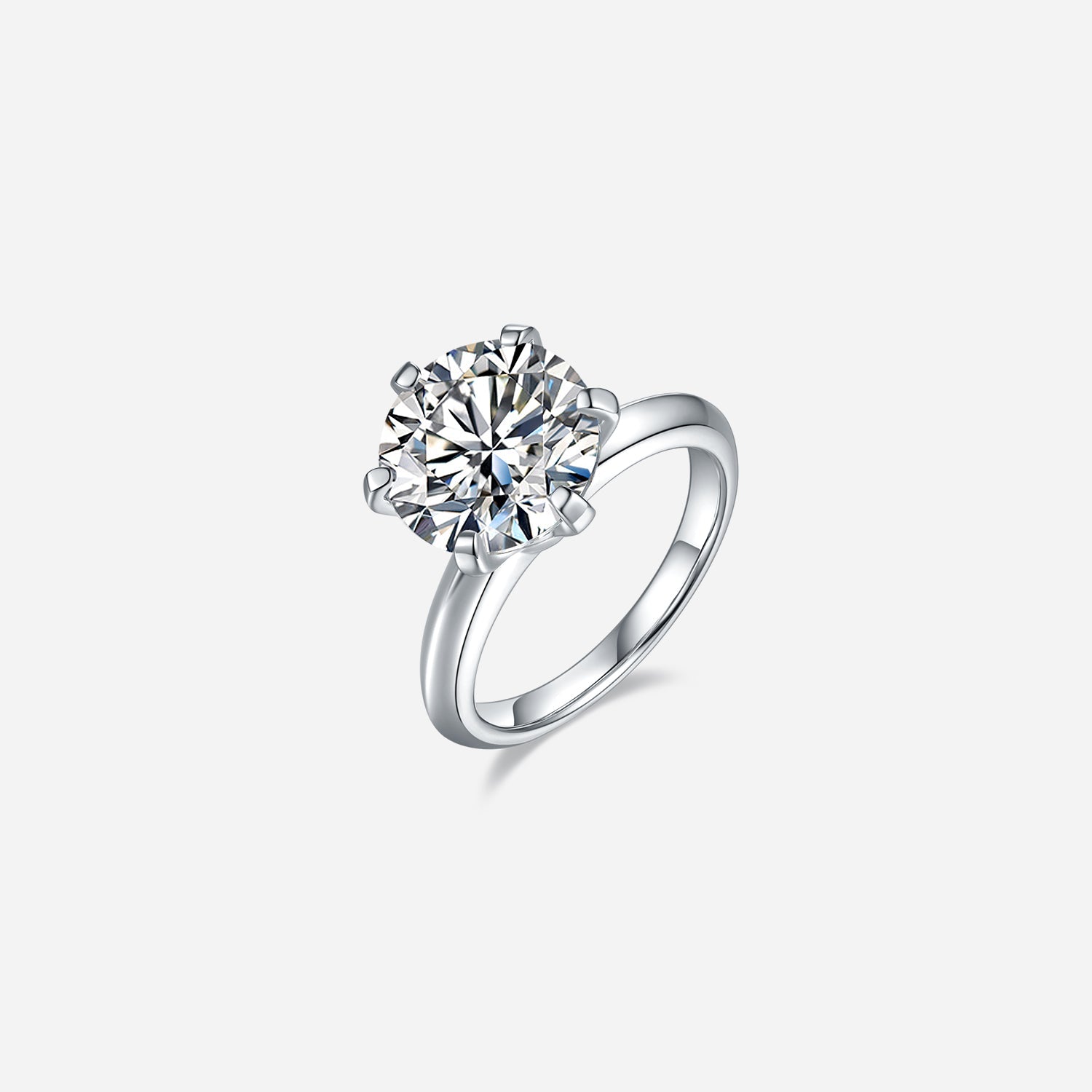 5 Carat Brilliant Round Cut Sparkala™ Platinum Over Pure Sterling Silver Ring