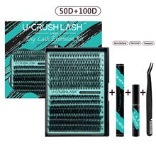 Individual Clusters Of Natural Black False Eyelashes Non-Adhesive Eyelashes Large Capacity Eyelashes