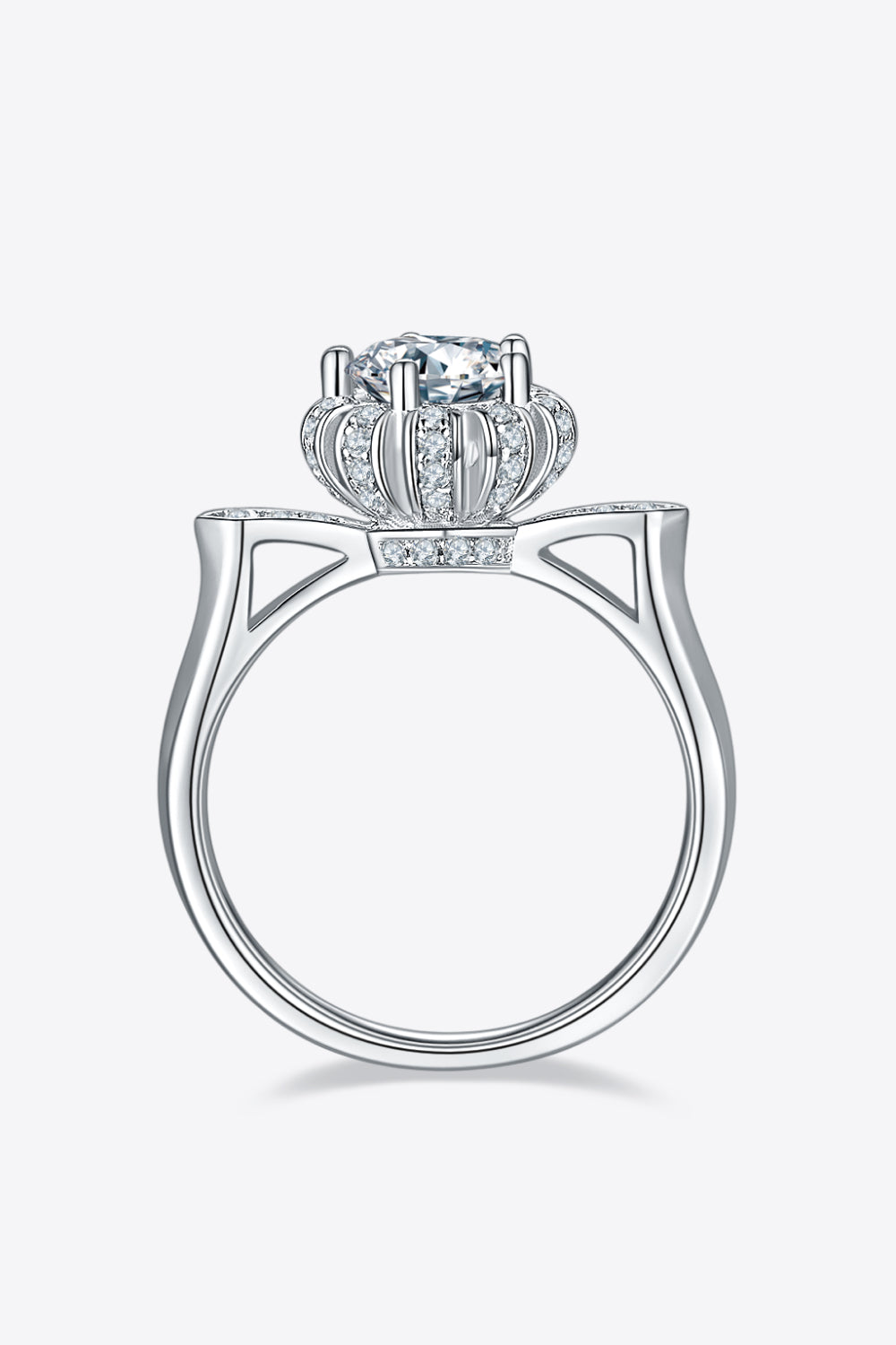 1 Carat Brilliant Round Cut Sparkala™ Platinum Over Pure Sterling Silver Ring