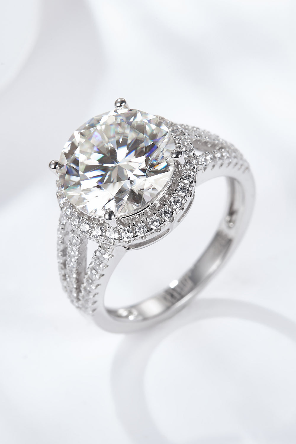 5 Carat Brilliant Round Cut Sparkala™ Split Shank Ring (Platinum Over Pure Sterling Silver)