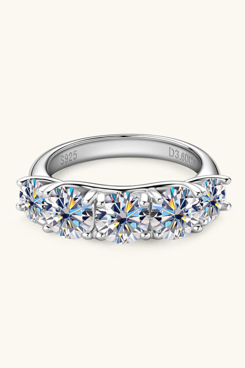 1 Carat Sparkala™ Platinum Over Pure Sterling Silver Half-Eternity Ring