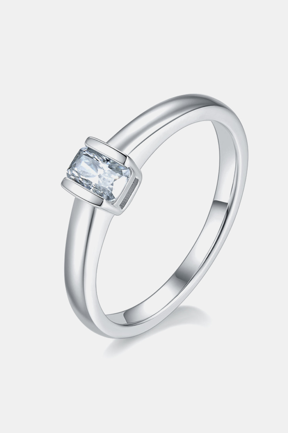Brilliant Round Cut Sparkala™ Platinum Over Pure Sterling Silver Solitaire Ring