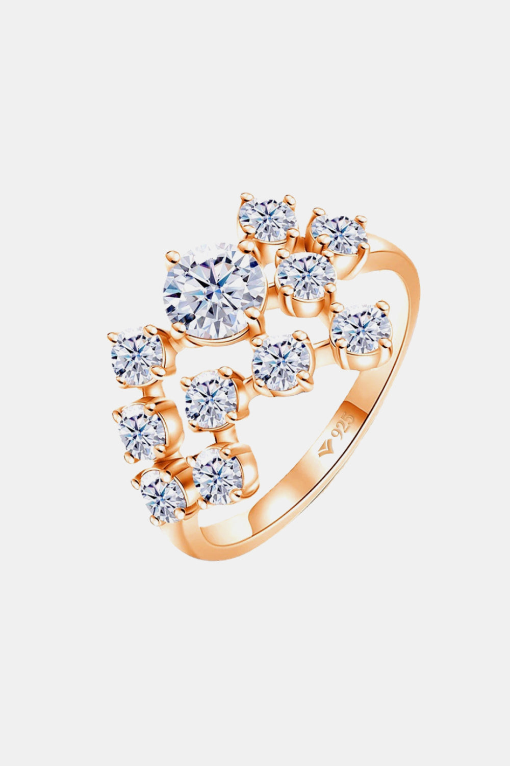 1.2 Carat Sparkala™ Platinum Over Pure Sterling Silver Ring
