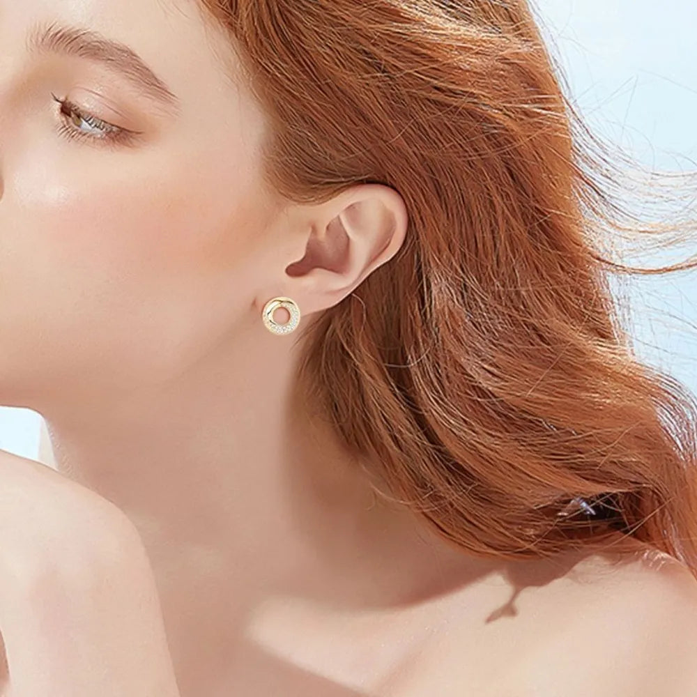 925 Sterling Silver Inlaid Sparkala™ Stud Earrings