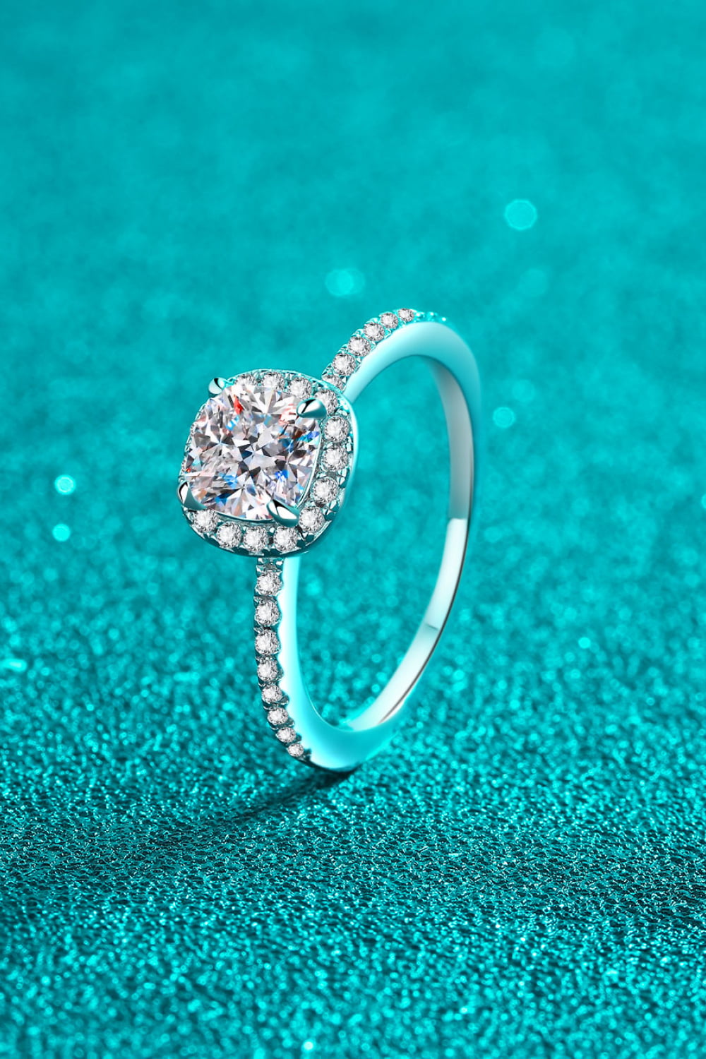 1 Carat Sparkala™ 925 Sterling Silver Halo Ring