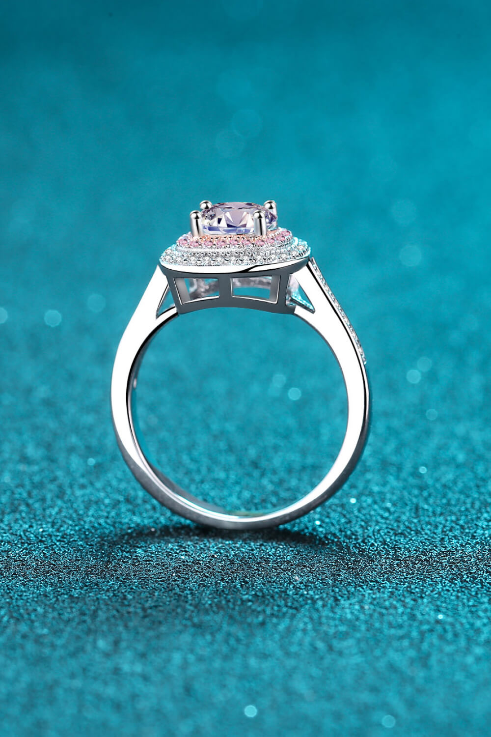 Need You Now Pink Sparkala™ Ring (Rhodium Over Pure Sterling Silver)