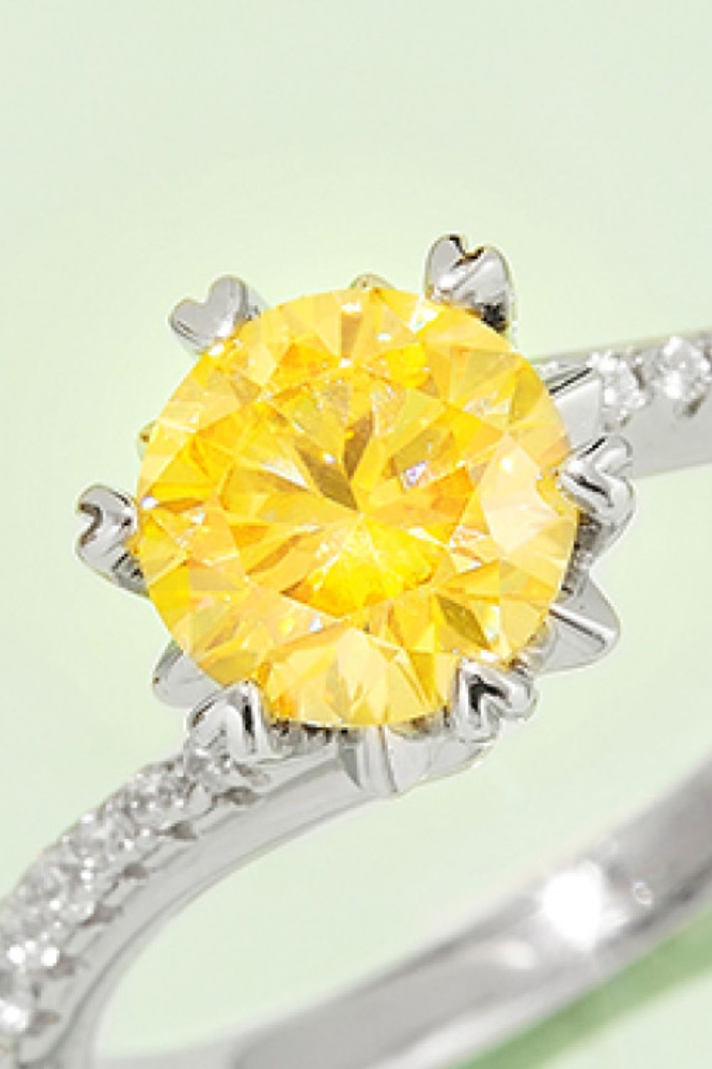 1 Carat Brilliant Round Cut Sparkala™ Platinum Over Pure Sterling Silver Ring (Yellow, Blue, or Pink)