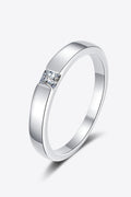 Inlaid Sparkala™ Rhodium-Plated Ring