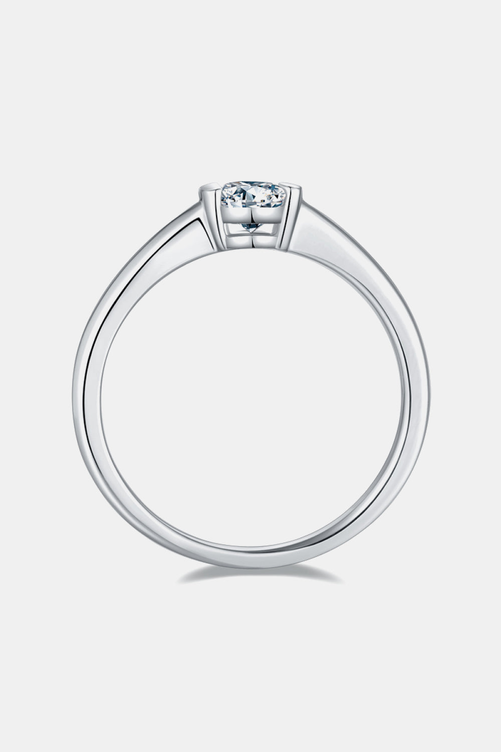 Brilliant Round Cut Sparkala™ Platinum Over Pure Sterling Silver Solitaire Ring