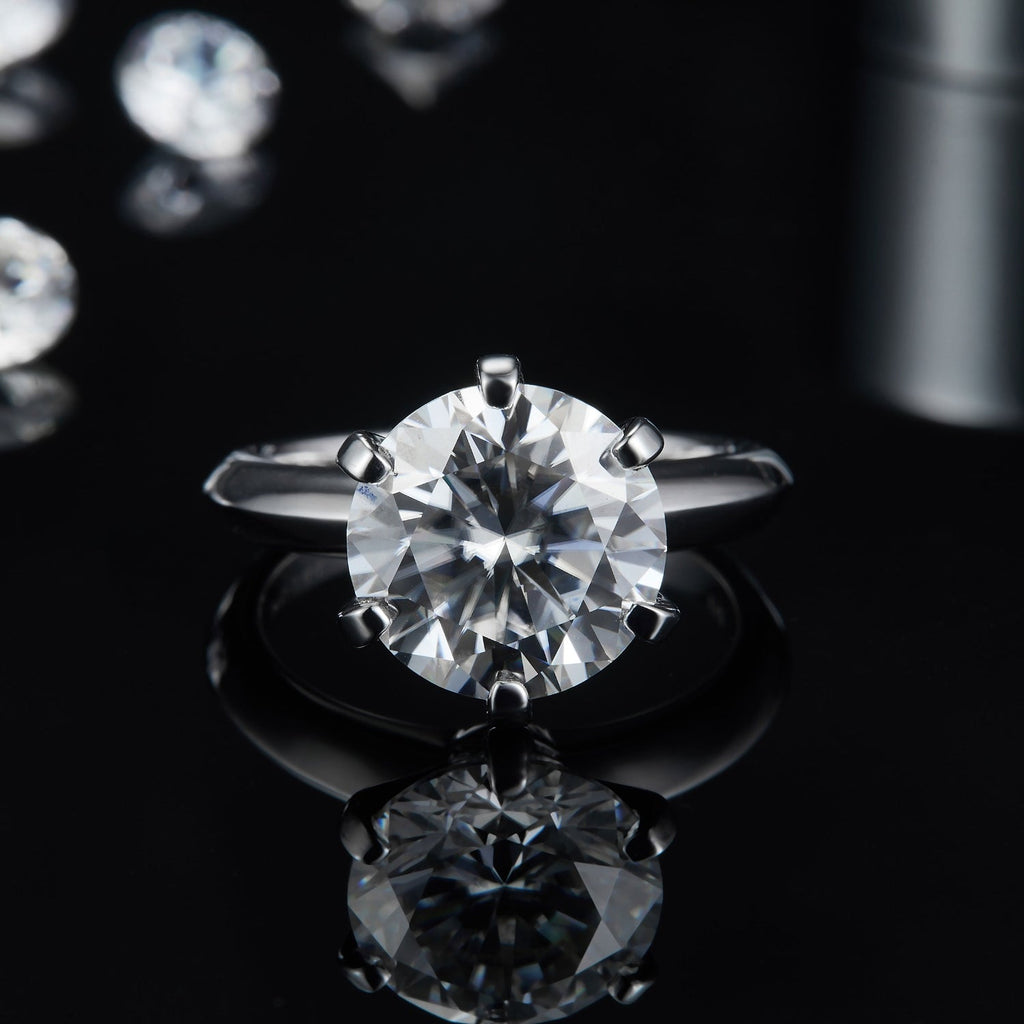 5 Carat Brilliant Round Cut Sparkala™ Platinum Over Pure Sterling Silver Ring