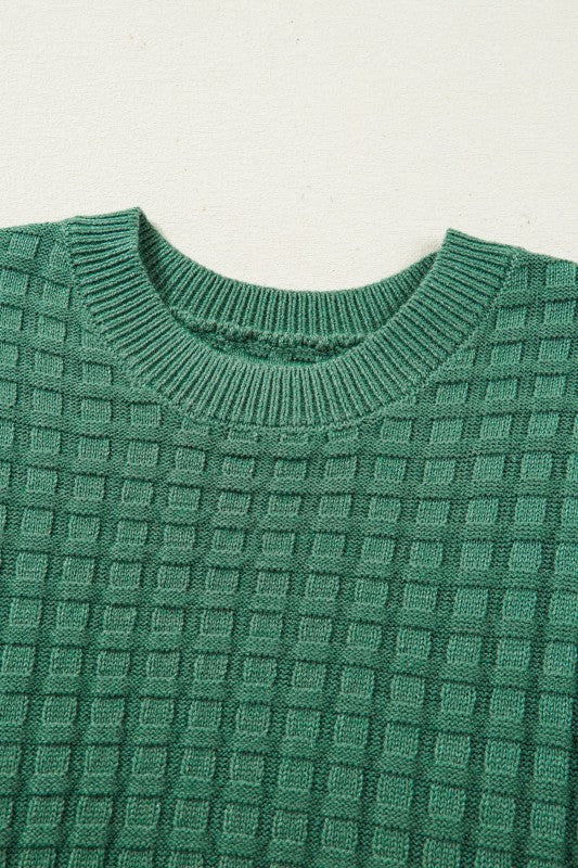 Birdie Textured Short Sleeve Sweater