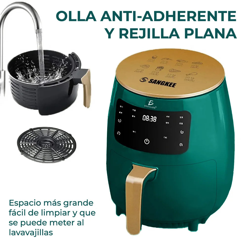 4.5L Multifunction Air Fryer for Food Electric with Digital Control Classic and Modern Style Plastic Stainless Steel Material