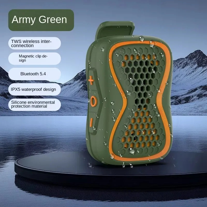Factory Compact Portable for Bluetooth Wireless Audio Speaker P8 Collar Clip Waterproof for Outdoor Sports Supports TF Card