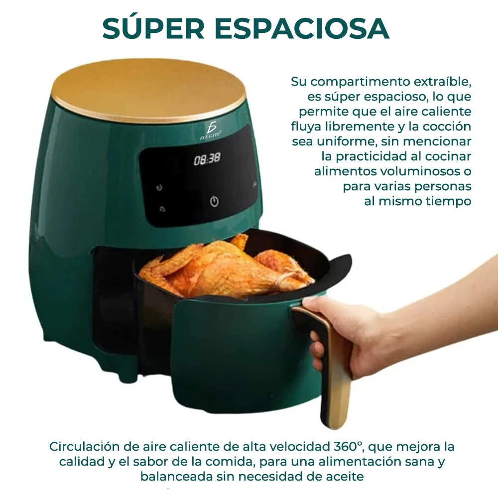 4.5L Multifunction Air Fryer for Food Electric with Digital Control Classic and Modern Style Plastic Stainless Steel Material