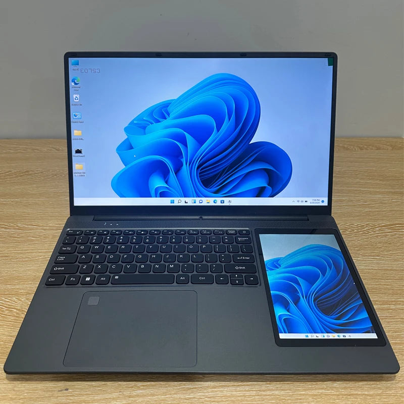 New Dual Screen Original Ips Cores 4 Threads N100 Cpu 16Gb 32Gb Ram 512Gb 1Tb 2Tb Ssd 2-In-1 Dual Screen Laptop